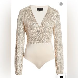 Brand new Bardot sequin bodysuit